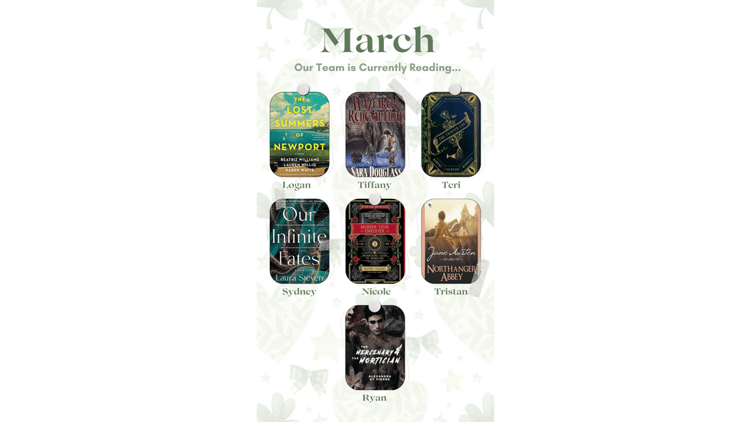 March graphic showing what the OUABC team is currently reading.