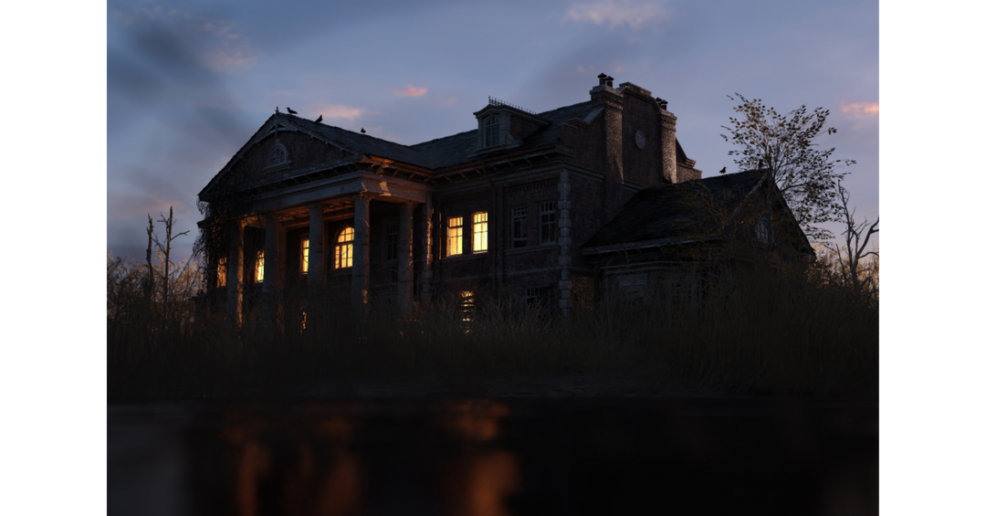Dark mysterious house at dusk representing the best mystery and thriller books to read in fall 2026