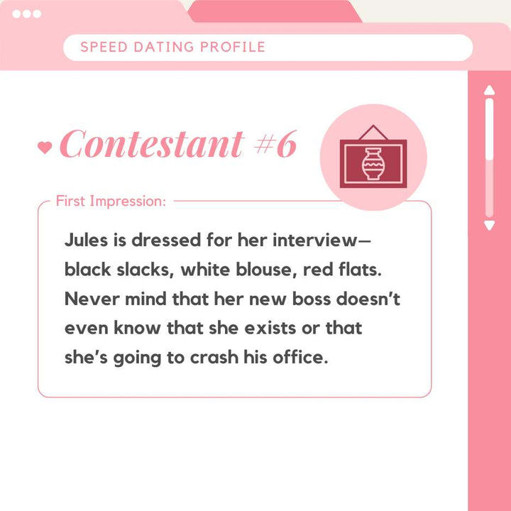 Speed Dating Contestant #6 First Impression