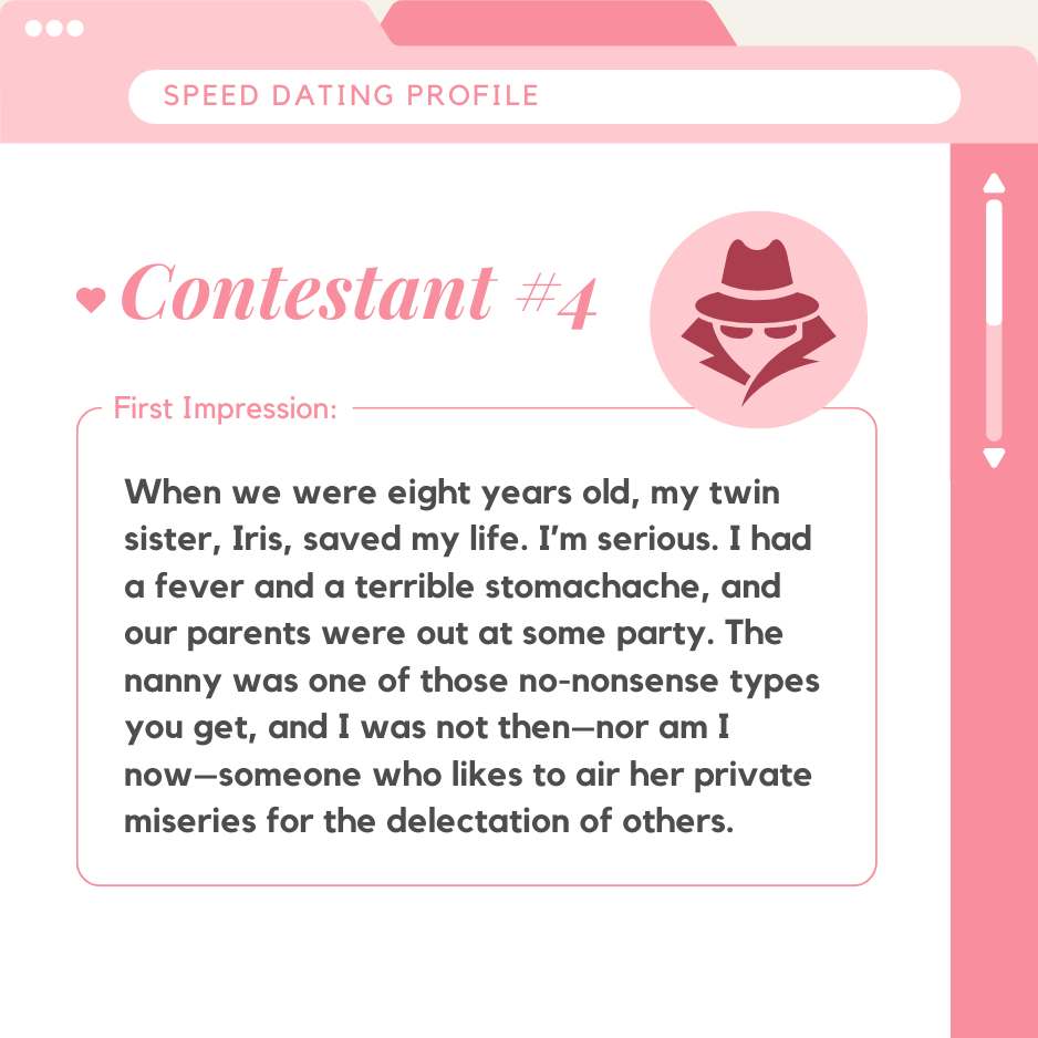 Speed Dating Contestant #4 First Impression