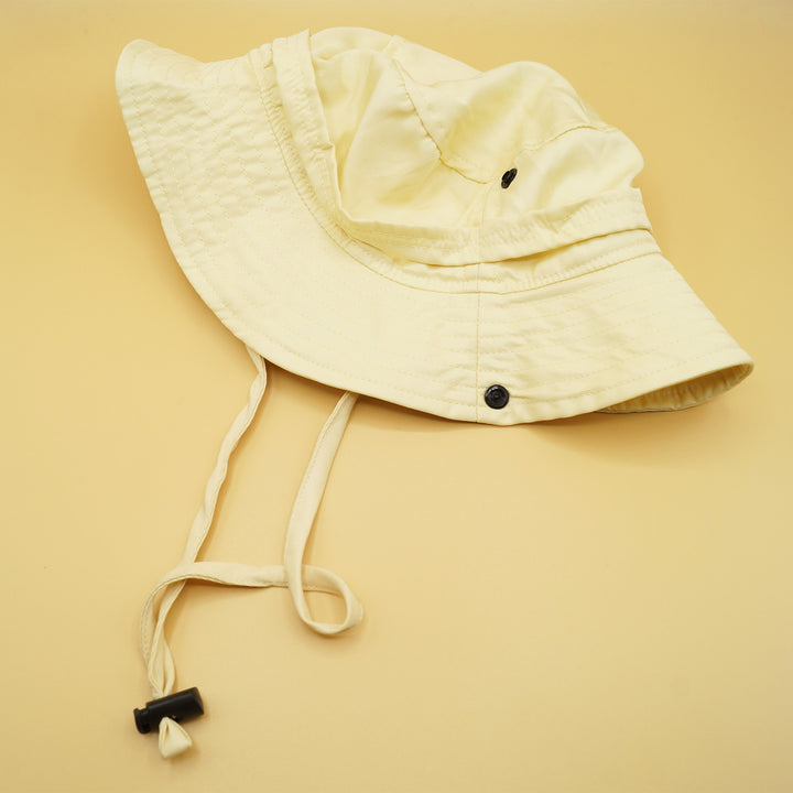 a tan safari hat