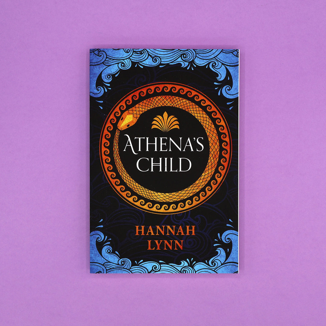 Book cover of 'Athena's Child' by Hannah Lynn on a purple background