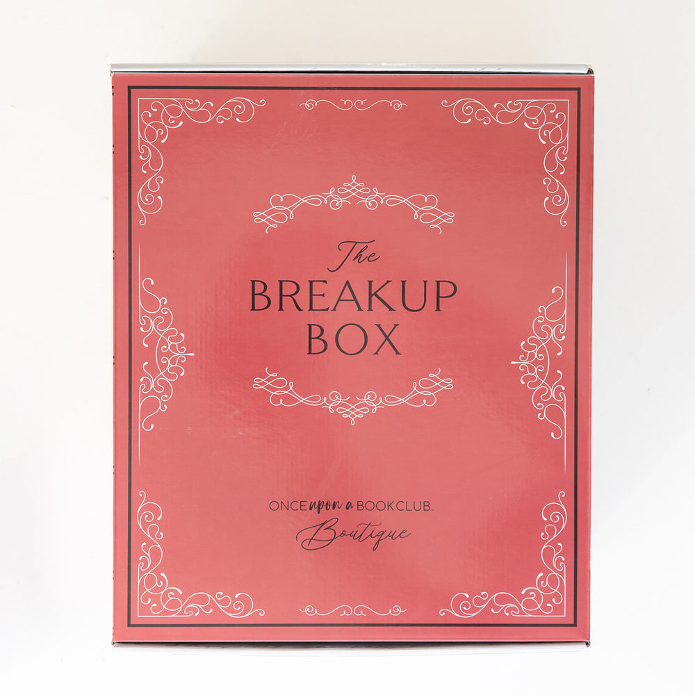 A coral Breakup Box sits on a white background.