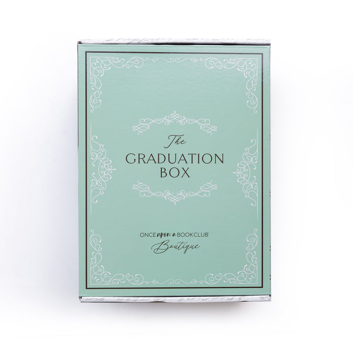 A mint green Graduation box sits on a white background.