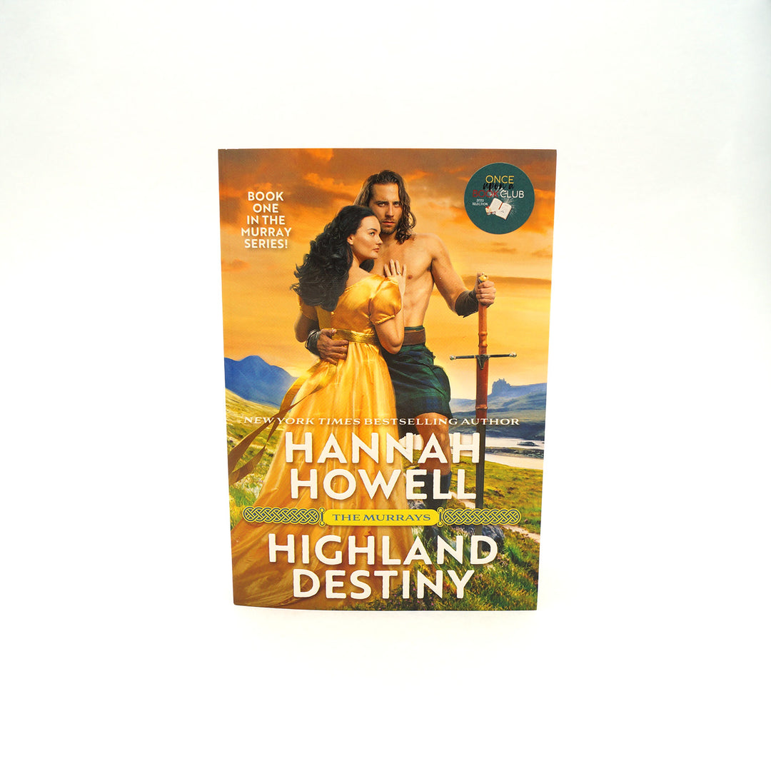 a mass market paperback copy of Highland Destiny by Hannah Howell