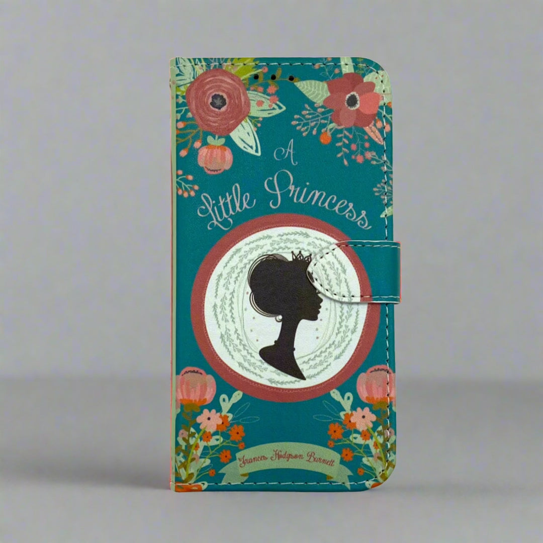 The front cover of a phone case inspired by A Little Princess by Frances Hodgson Burnett.