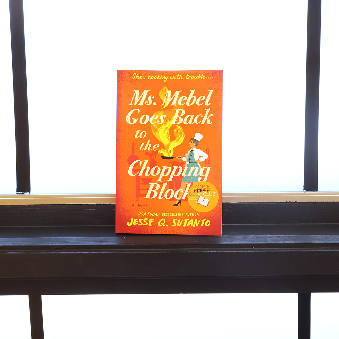 A book titled "Ms. Mabel Goes Back to the Chopping Block!" by Jesse Q.