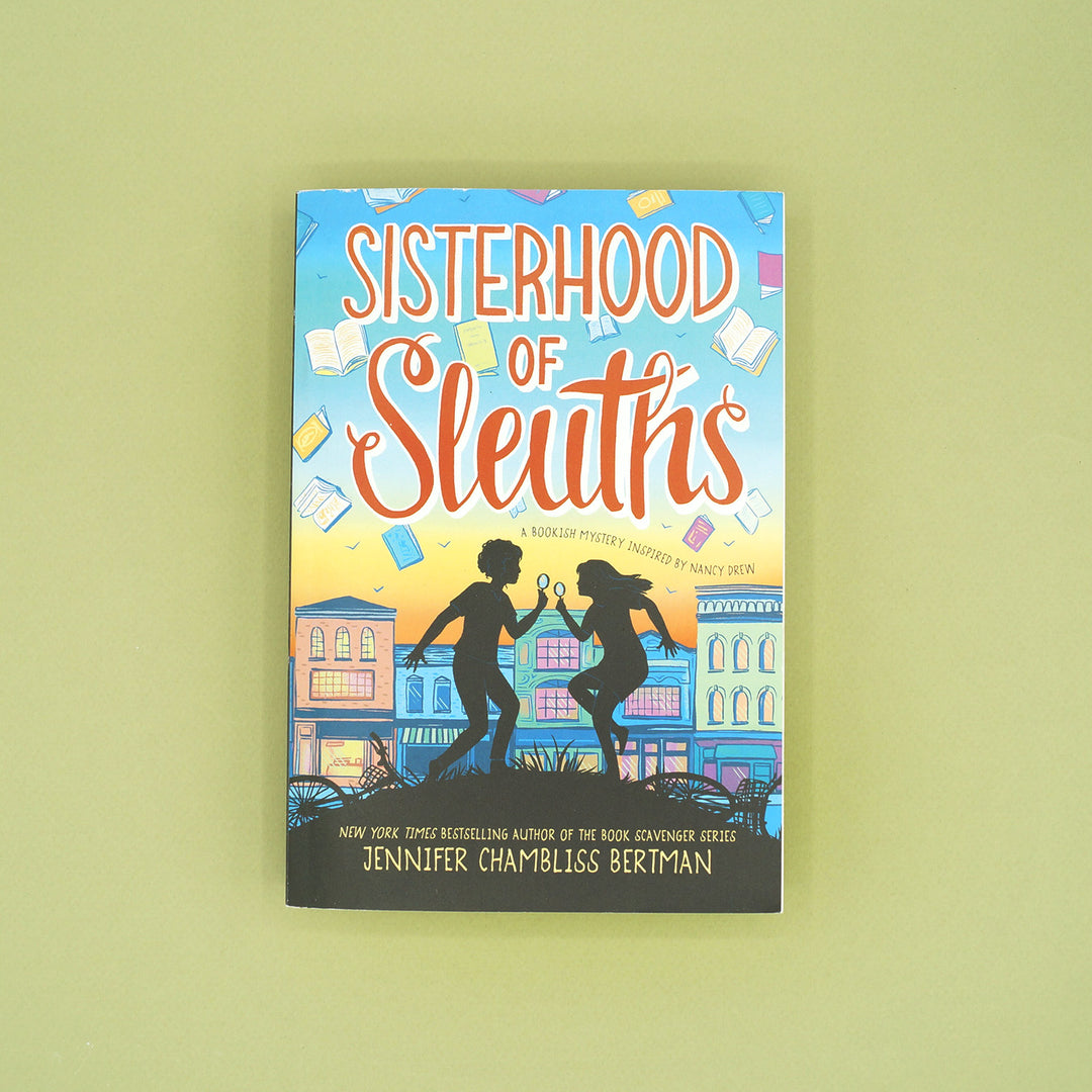 Book cover of 'Sisterhood of Sleuths' on a green background