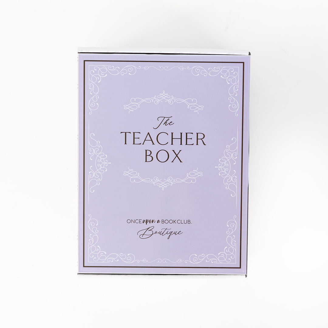 A light purple Teacher box sits on a white background.