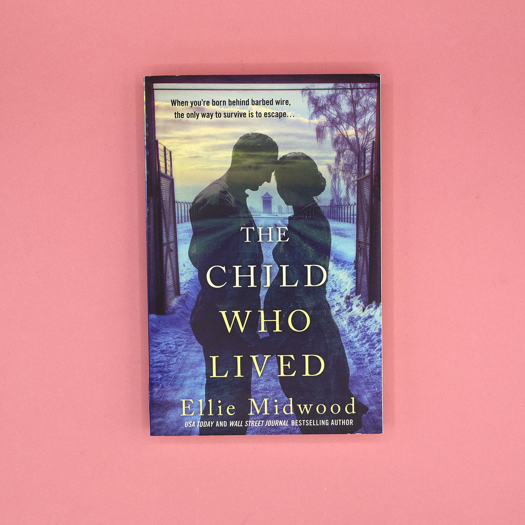 Book cover of 'The Child Who Lived' by Ellie Midwood on a pink background